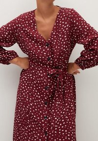 Violeta by Mango Robe chemise - bordeaux
