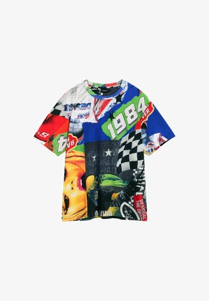 Desigual, PRINTED RACING T-SHIRT - T-shirt print - red