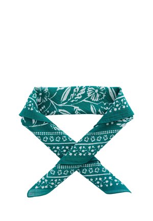 SAILOR SQUARE - Šátek - teal sessile bloom deep dive