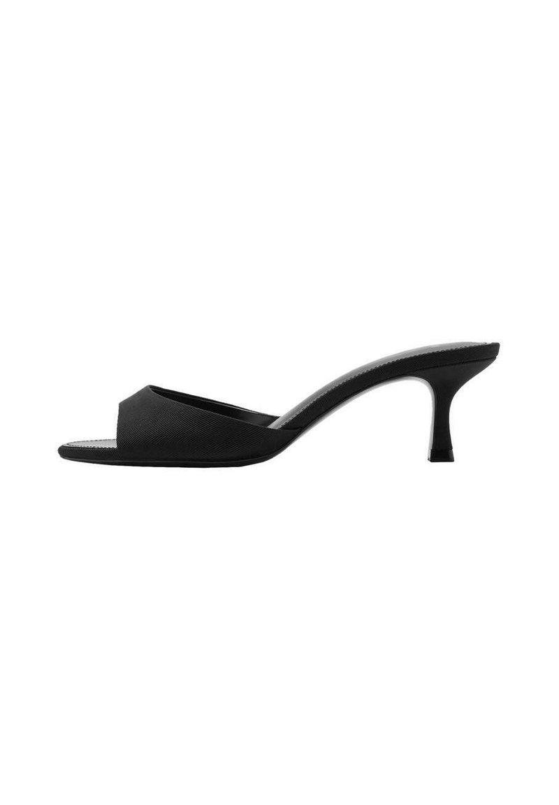 Mango - MET BANDJE - Heeled mules - black, Enlarge