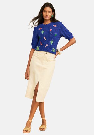 Love & Roses, T-Shirt print - blue