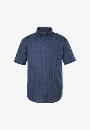 JP1880, HALF-SLEEVE BUTTON-DOWN COLLAR MODERN FIT PLAID SHIRT UP TO SIZE 8 XL - Overhemd - navy blue