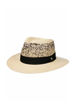 Lierys TWOTONE CROWN TRAVELLER PANAMA - Hat - natur schwarz