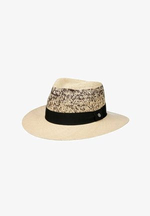 Lierys TWOTONE CROWN TRAVELLER PANAMA - Hat - natur schwarz