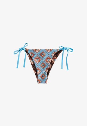 Never Fully Dressed, TIE SIDE FIT - REVERSIBLE BRIEFS - Bikini bottoms - blue brown