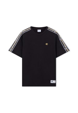 Champion, CHAMPION SS TEE C-TAPE - T-shirt print - black and yellow