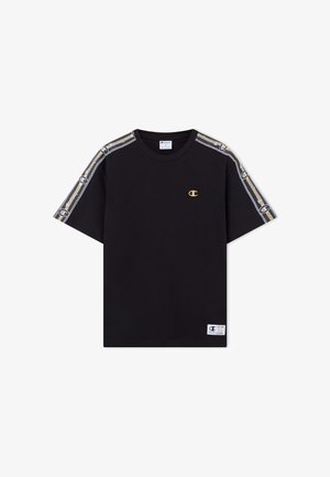 Champion, CHAMPION SS TEE C-TAPE - T-shirt print - black and yellow