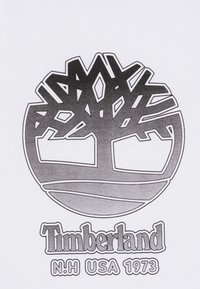 Timberland SHORT SLEEVES TEE - T-Shirt print - white/black