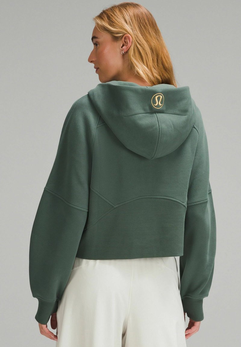 lululemon SCUBA OVERSIZED HALF-ZIP - Kapuzenpullover - dark forest/grün -  Zalando.de