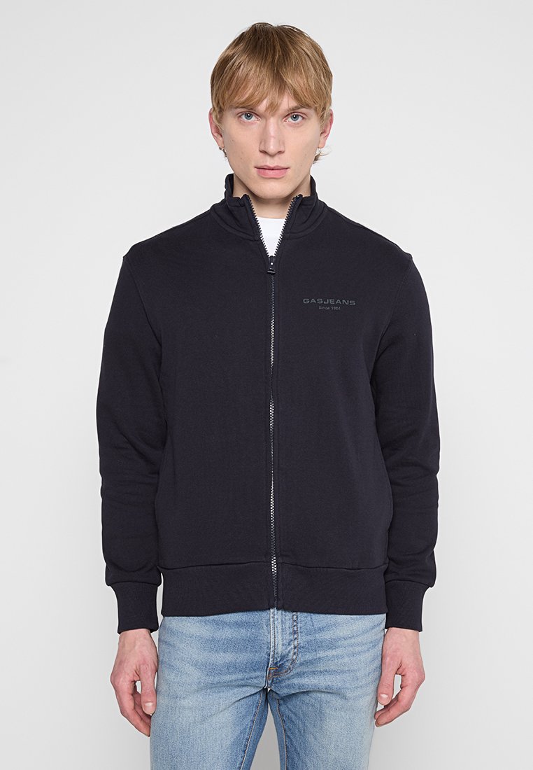 GAS Sweater met rits donkerblauw