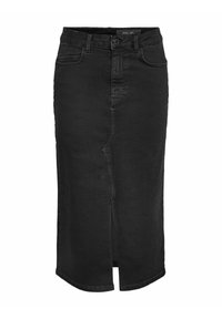 ROCK MIDI - Jupe en jean - black denim