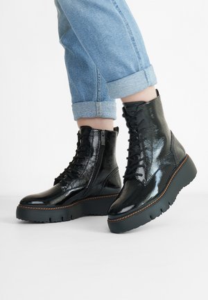 Snörstövletter - black