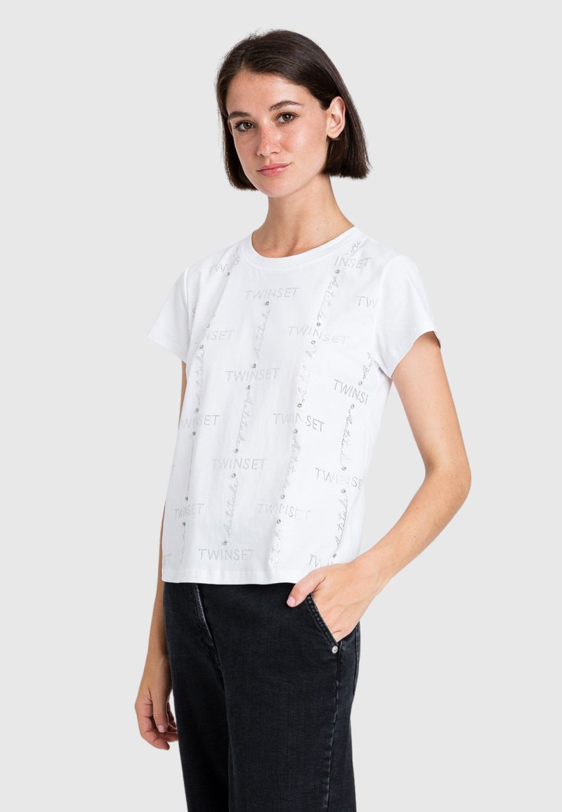 Twinset ACTITUDE T-shirt print wit Twinset ACTITUDE T-shirt print wit