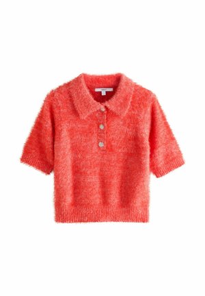 REGULAR FIT - GEM BUTTON SHORT SLEEVE - Pikeepaita - red