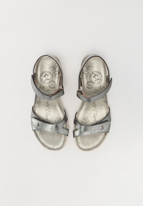 JULIA SHINE - Platform sandals - anthracite2