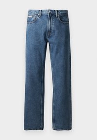 Straight leg jeans - med blue stone