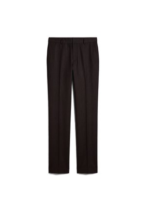 Calvin Klein, MICRO HERRINGBONE SLIM TROUSER - Παντελόνι κοστουμιού - volcanic ash