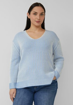 Strickpullover - arktisblau