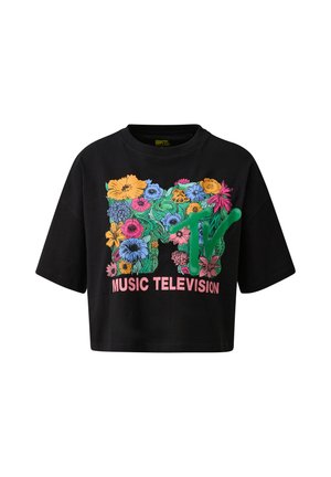 QS, T-SHIRT - T-shirt print - schwarz