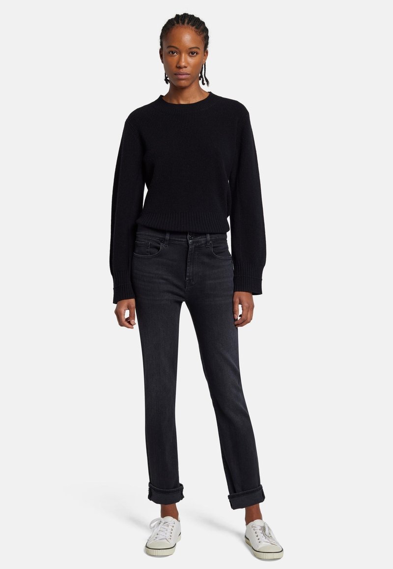 7 For All Mankind Jeans Tapered Fit zwart denim/blackdenim