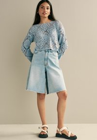 Next REGULAR FIT - Pitkähihainen paita - light blue