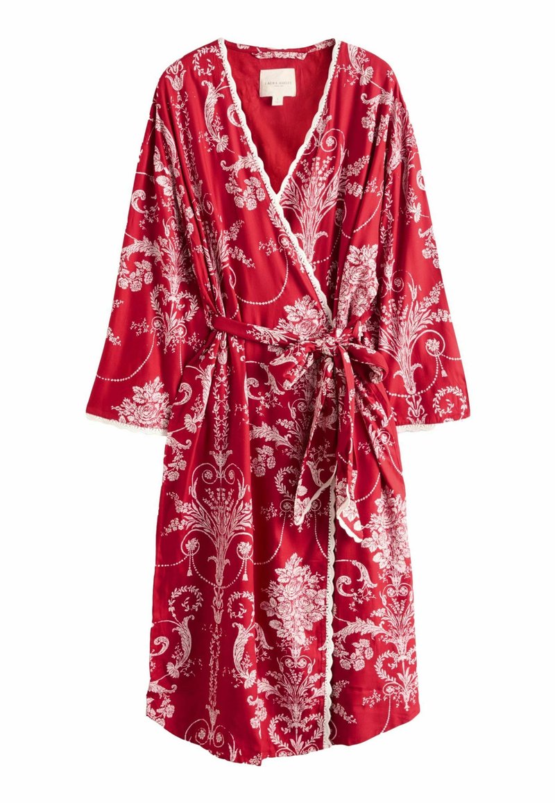 strapless open back dress Long burgundy robe with embroidery.  Kismet-eg