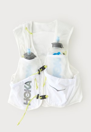 HOKA TRAIL RUN VEST 8 L UNISEX - Joogisüsteemiga seljakott - white