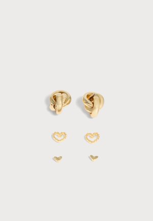Pieces PCGITTA 3 PACK - Kõrvarõngad - gold-coloured