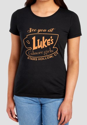 Cotton Soul, GIRLMORE GIRLS SEE YOU AT LUKE'S - Print T-shirt - black