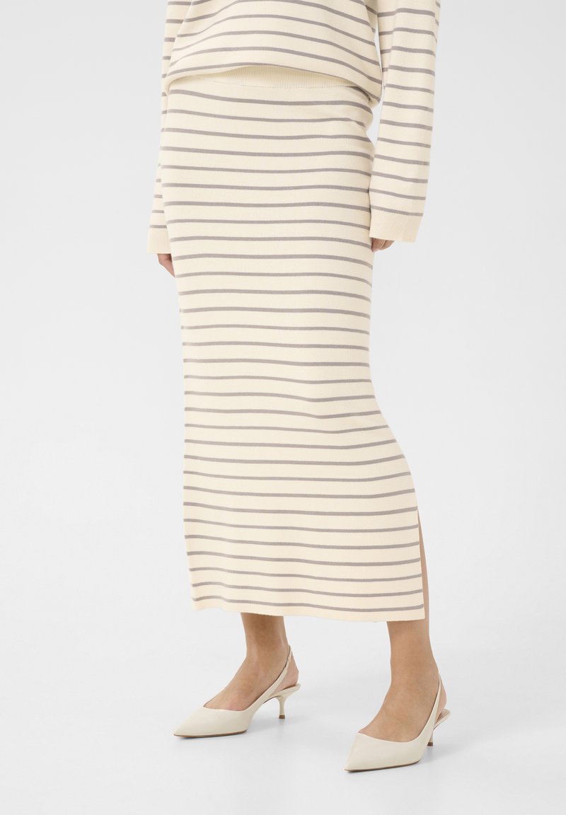 Culture EBBA ANNEMETTE TUBE  - Puzdrová sukňa - whitecap grey stripe