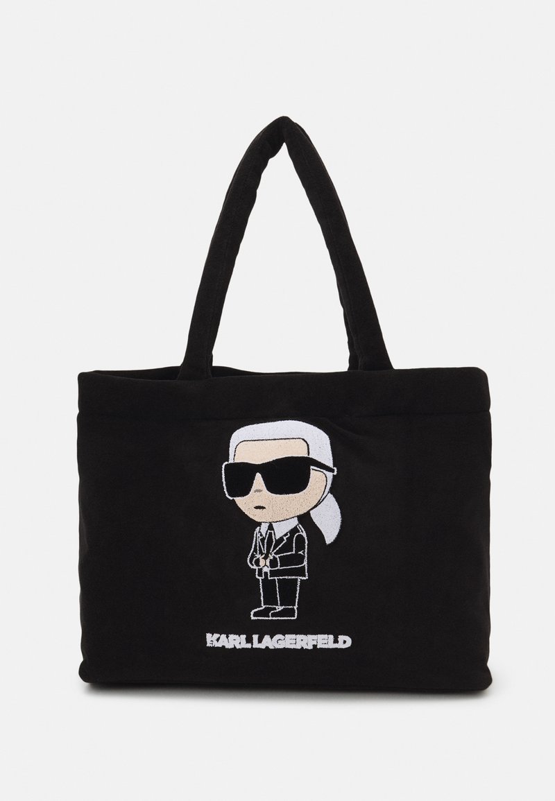 KARL LAGERFELD BEACH TERRY TOTE SET Shopping Bag black/schwarz