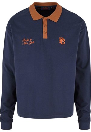 PROHIBITED LONGSLEEVE - Poloshirts - blue