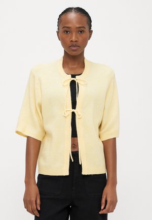 ONLSIMONI 2/4 BOW CARDIGAN - Strickjacke - mellow yellow melange