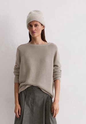 LONGSLEEVE KNITTED ON COLLAR - Strickpullover - chalky mauve