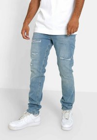 Sixth June HOLED - Straight leg jeans - light blue/lichtblauw - Zalando.nl