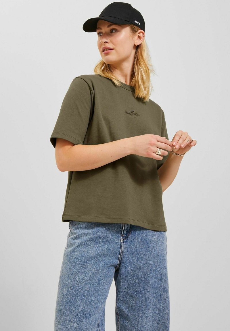 JJXX JXISA BELLE LOOSE FIT - T-shirt print - dusty olive