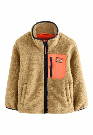 REGULAR FIT - BORG ZIP THROUGH  - Fleecetakki - cream