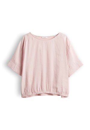 OPUS, RELAXED FIT TEXTURED LOOK - Basic T-shirt - rose tint