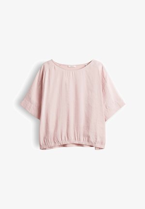 OPUS, RELAXED FIT TEXTURED LOOK - Basic T-shirt - rose tint