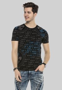 Cipo & Baxx MIT LOGO PRINT - T-shirt print - schwarz