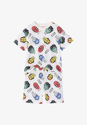 Vertbaudet, KURZER MARVEL AVENGERS SET - Nachtwäsche Set - wollweiß