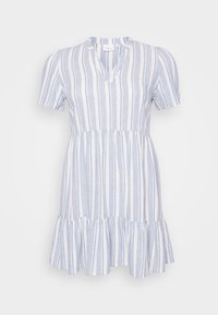 CARTIRI CARO V NECK DRESS  - Vardagsklänning - coronet blue/bright white