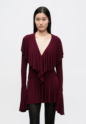 Φόρεμα από ζέρσεϊ - plum