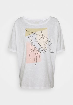 Esprit, T-shirt con stampa - white