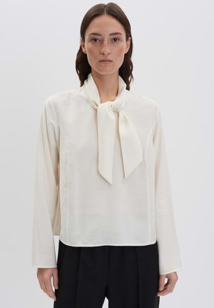 LOOSE FIT SUBTLE TEXTURE - Blouse - soft cream