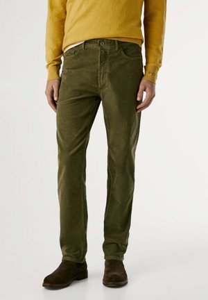FIVE POCKETS - Nohavice - dark khaki green
