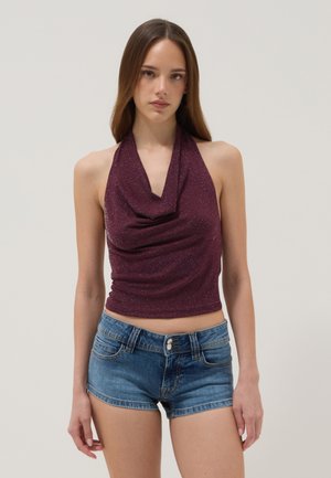 B.ANGEL TANK TOP WITH SOFT DRAPED NECKLINE - Blouse - red