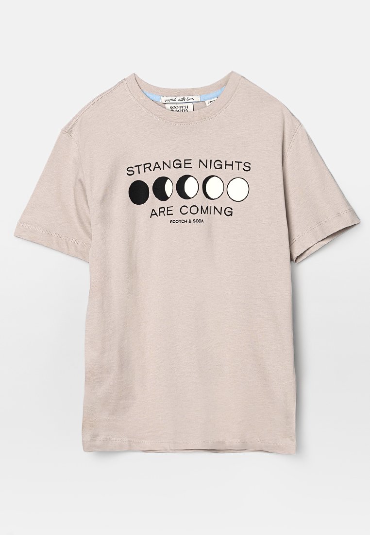 Scotch & Soda T-shirt print lichtgrijs