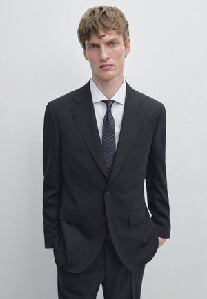 Massimo Dutti Giacca elegante - mottled dark blue