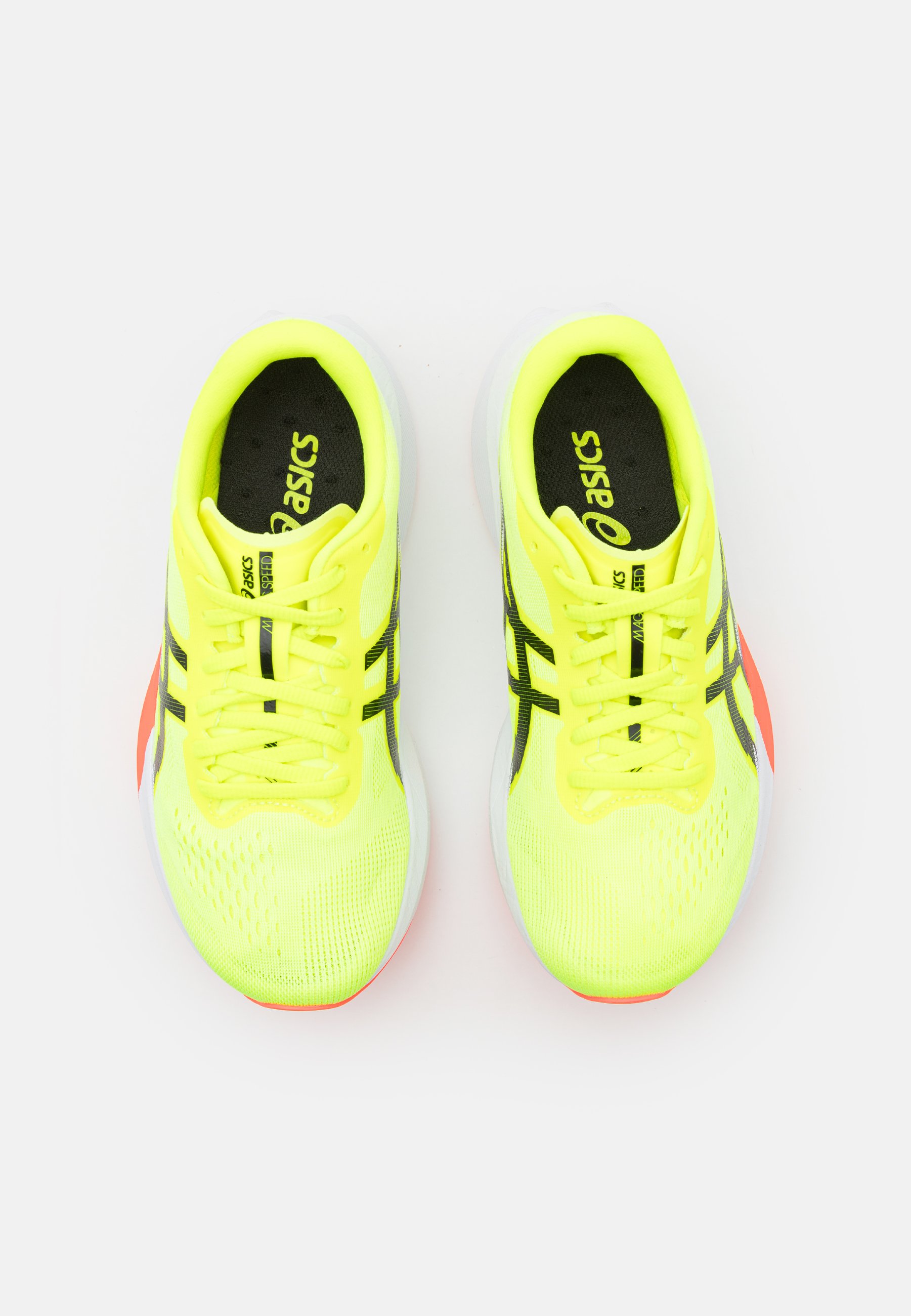 ASICS MAGIC SPEED 4 - Road running shoes - safety yellow/black